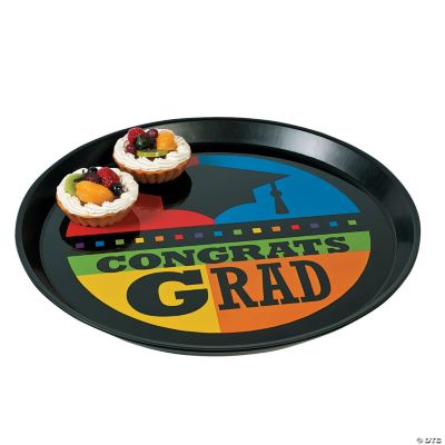 “Congrats Grad” Round Tray