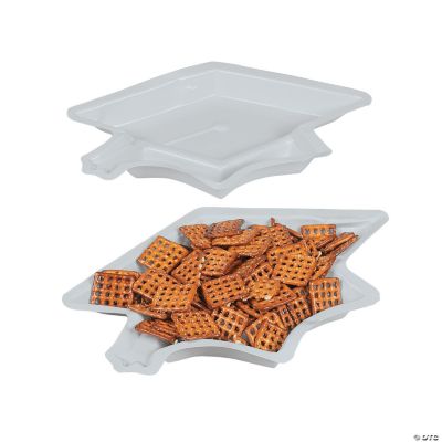 Graduation Cap Serving Dishes - White