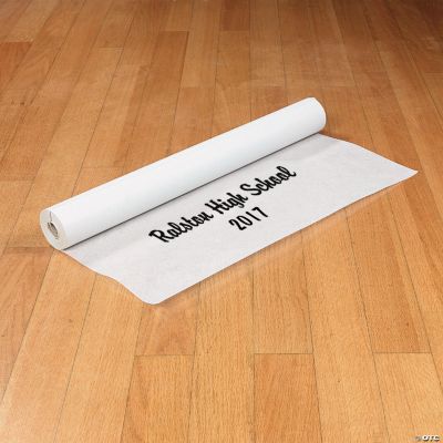 Personalized White Graduation Aisle Runner