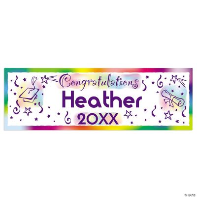 Personalized “Congratulations” Graduation Banner - Small