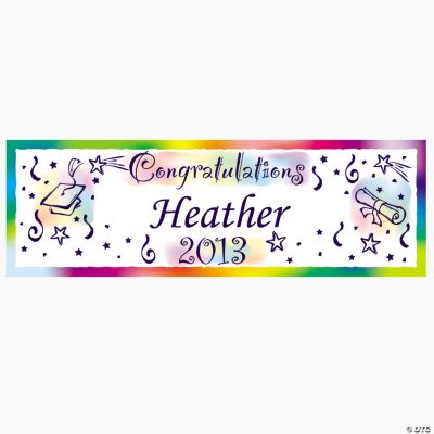 Personalized “Congratulations” Graduation Banner - Large