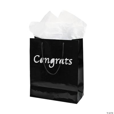 “Congrats” Cutout Gift Bags