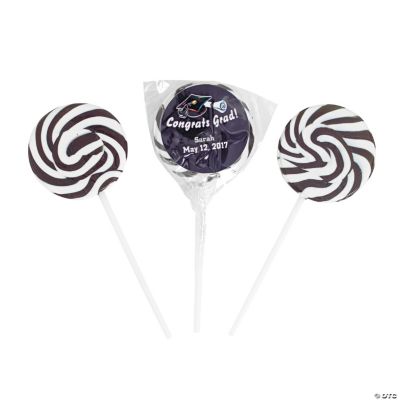 Personalized Graduation Swirl Pops