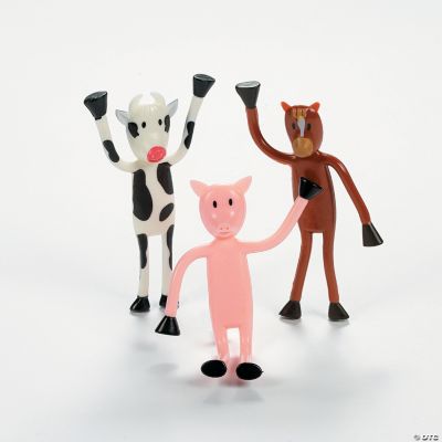 48 Bendable Farm Animals