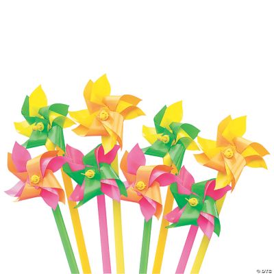 Mini Neon Two-Tone Pinwheels