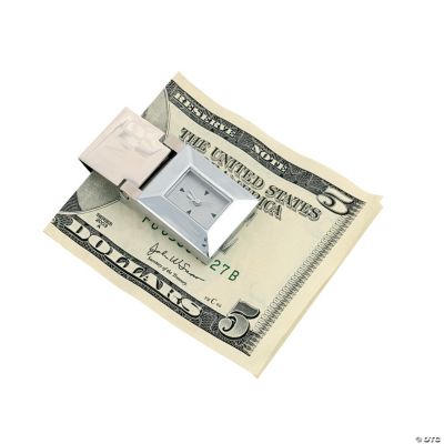 Personalized Money Clip With Clock