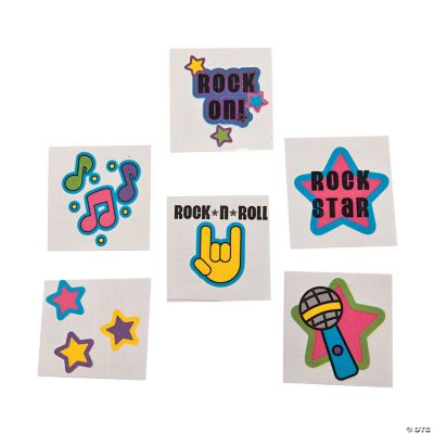 Rock Star Glitter Tattoos