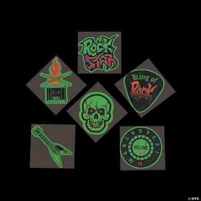 Glow-In-The-Dark Rock Star Tattoos. Accessorize your rock star look with 