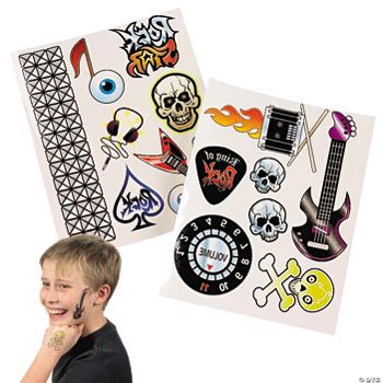 Rock Star Tattoo Sheets