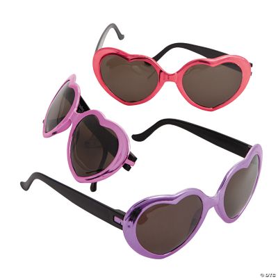 Metallic Heart-Shaped Glasses