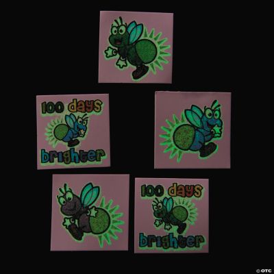“100 Days Brighter” Glow-In-The-Dark Tattoos