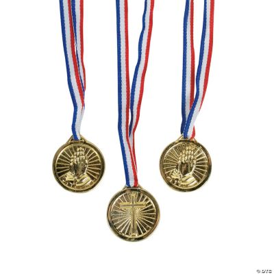 Religious Goldtone Medals