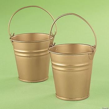 Goldtone Mini Buckets