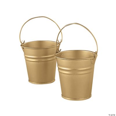 Goldtone Mini Buckets Oriental Trading