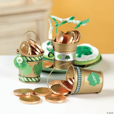 Goldtone Mini Buckets Oriental Trading
