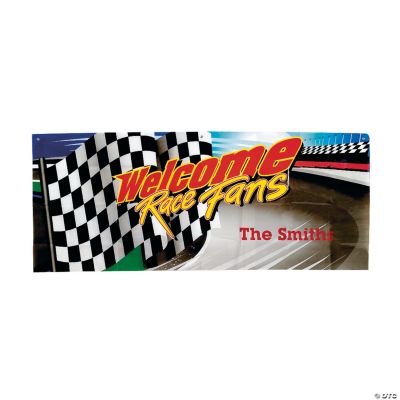 Personalized “Welcome Race Fans” Banner