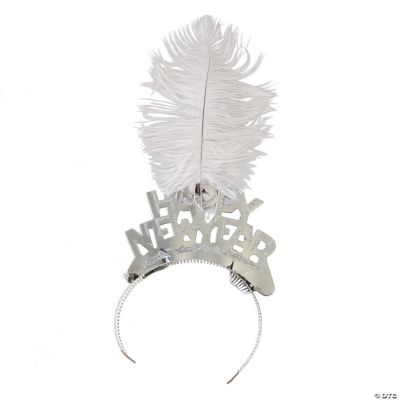 Silver Tiaras With Feathers Assortment