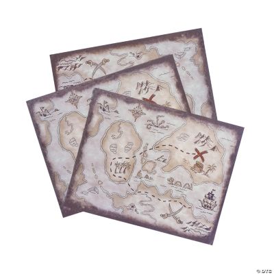 Treasure Map Place Mats