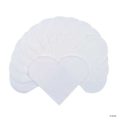 White Heart-Shaped Napkins