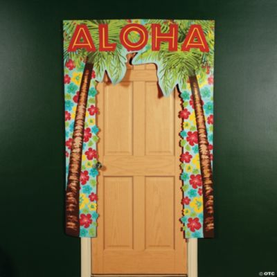 Bright Hibiscus Door Border