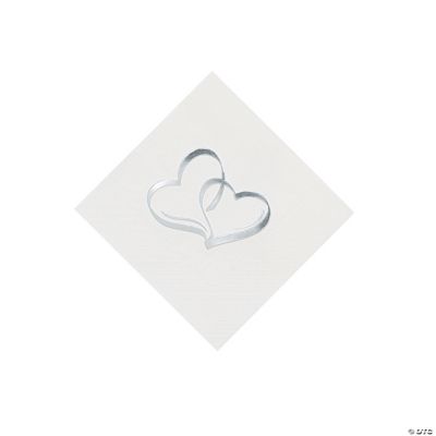 Two Hearts Cocktail Napkins