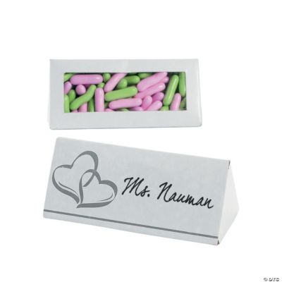 Two Hearts Wedding Place Card Favor Boxes