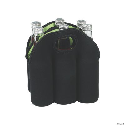 Personalized Black Six-Bottle Cooler