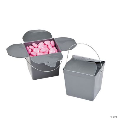 Silver Takeout Boxes