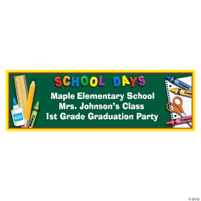 Personalized School Days Banner - Medium