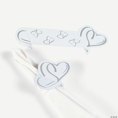 Two Hearts Wedding Napkin Rings