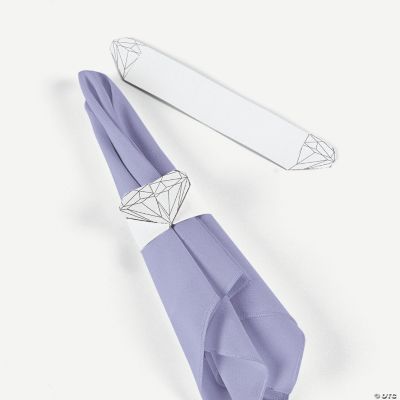 Diamond Ring Wedding Napkin Rings