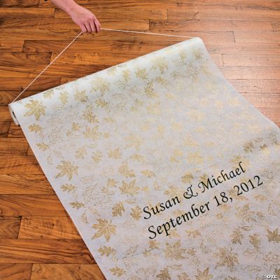 Personalized Fall Wedding Aisle Runner