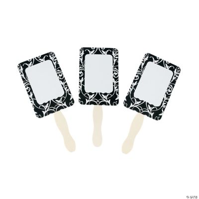 Black And White Wedding Fans