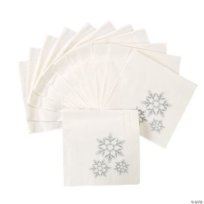 Winter Wedding Beverage Napkins