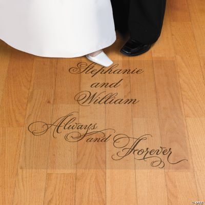Personalized Love Wedding Floor Cling