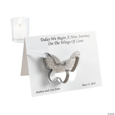 Personalized Spring Wedding Cookie Cutters With Card