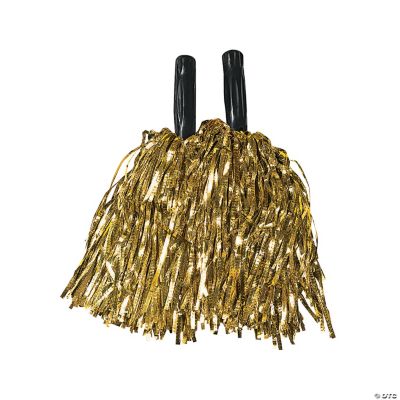 Gold Shiny Pom-Poms