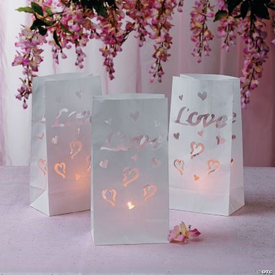 “Love” Wedding Luminary Bags Oriental Trading Discontinued