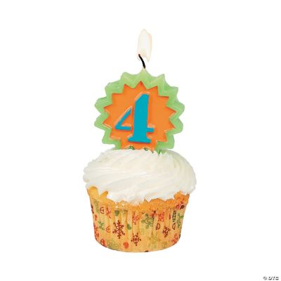 Number “4” Candle