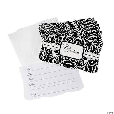 Black And White Wedding Invitations