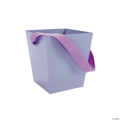 Lilac Buckets With Ribbon Handle