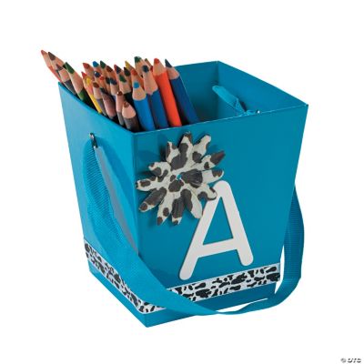Turquoise Buckets with Ribbon Handle Oriental Trading