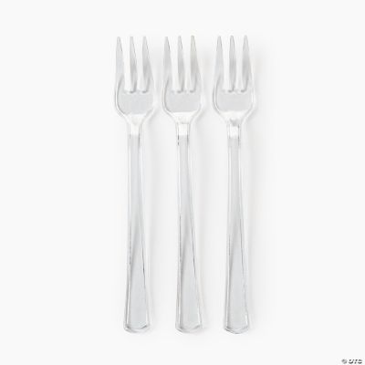 Mini Clear Cocktail Forks