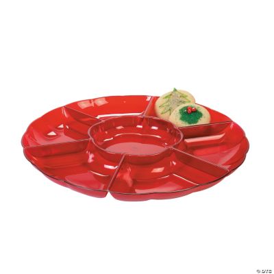 Red Seven Section Tray