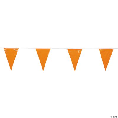Orange Pennant Banner