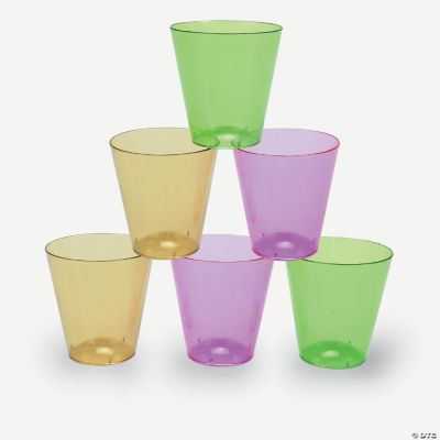 60 Purple, Gold & Green Shot Glasses