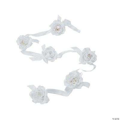 White Rose Garland