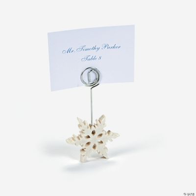 Snowflake Name Card Holders