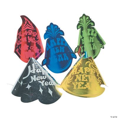 Paper New Year's Cone Hats