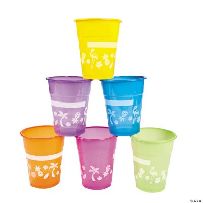 50 Luau Disposable Cups
